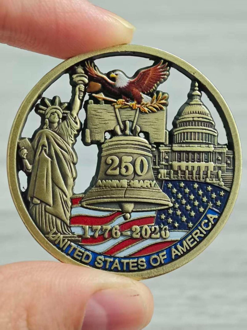 U.S. 250th Anniversary Statue of Liberty Commemorative Coin & Gift Medal