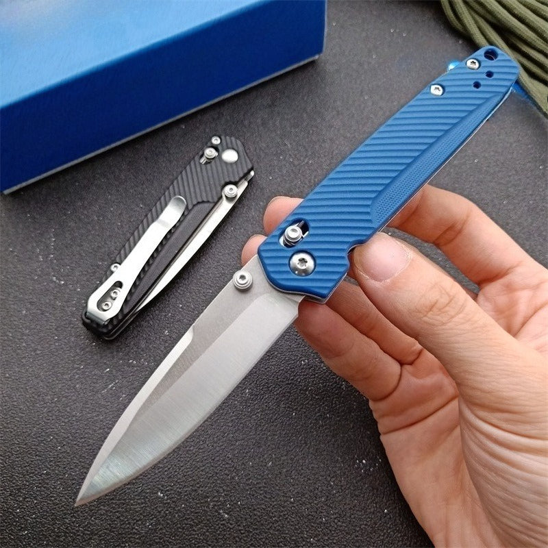 BM485 D2 Steel Fiberglass Edition Outdoor Folding Portable Knife