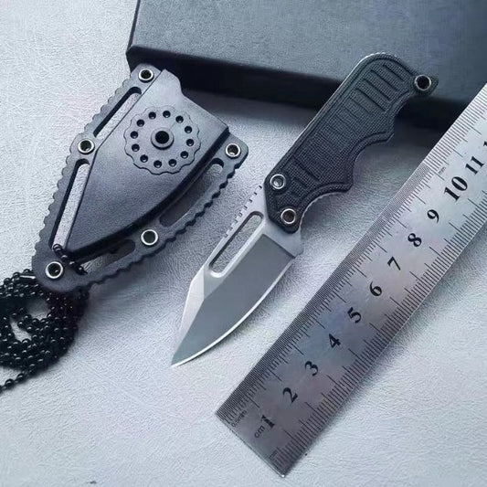 Mini 5CR13 Steel with Nylon Glass Fiber Optic Shank Knife