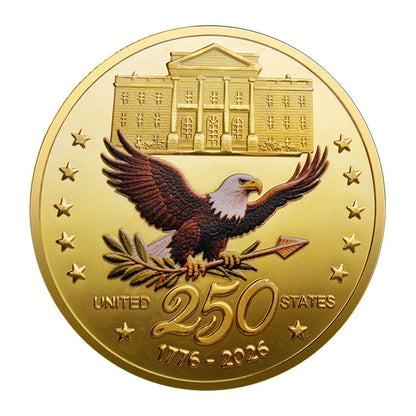 Gold-Plated Statue of Liberty Coin – United States 250th Anniversary Keepsake
