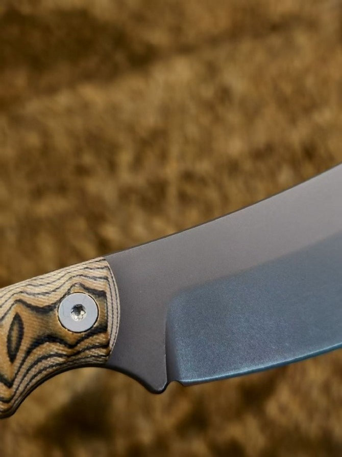 USA-10 Steel Dual-tone G10 Sand-colored K-sheath Outdoor Knife