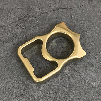 GOODEDC Stonewashed Brass Bottle Opening EDC Keychain Tool