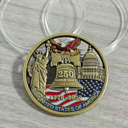 U.S. 250th Anniversary Statue of Liberty Commemorative Coin & Gift Medal