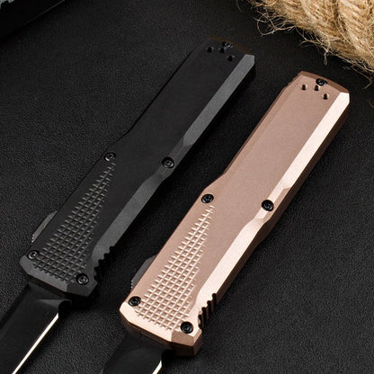 BM4600 T6 Aluminum Alloy Anodized Black Outdoor Portable Knife