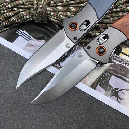 BM15080 G10 Handle and Sandalwood Handle Outdoor Folding Knife
