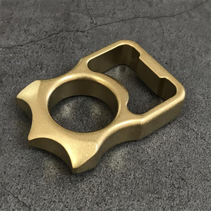GOODEDC Stonewashed Brass Bottle Opening EDC Keychain Tool