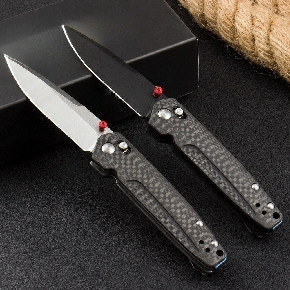 BM485 Carbon Fiber Handle D2 Outdoor Folding Knife