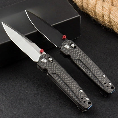 BM485 Carbon Fiber Handle D2 Outdoor Folding Knife