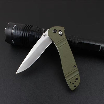 BM710D G10410 Stainless Steel Lined Outdoor Folding Knife