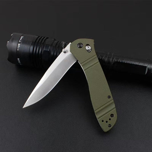 BM710D G10410 Stainless Steel Lined Outdoor Folding Knife