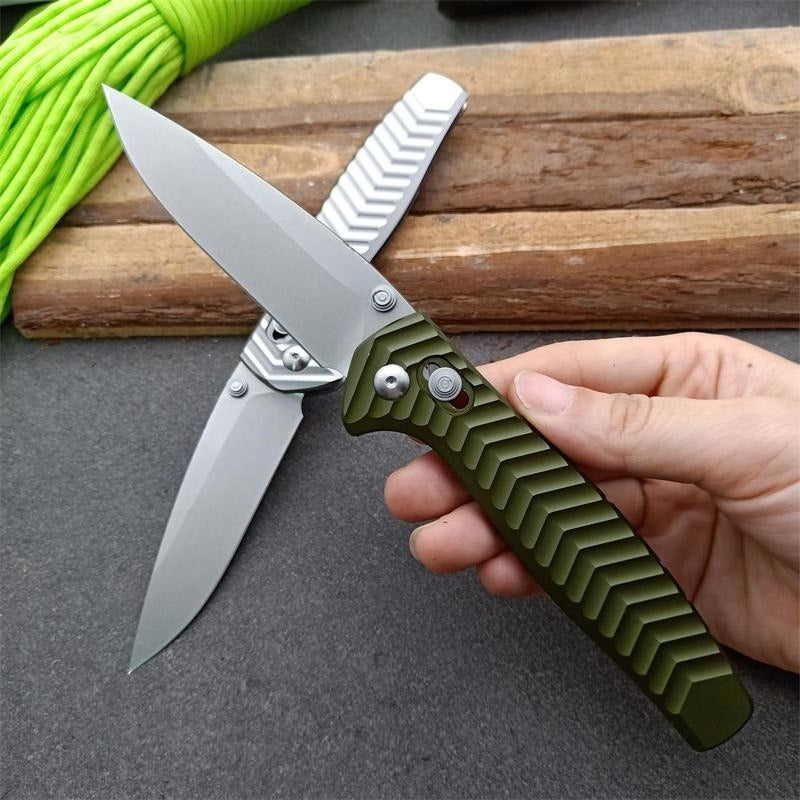 BM781 Green D2 Steel Folding Outdoor Knife