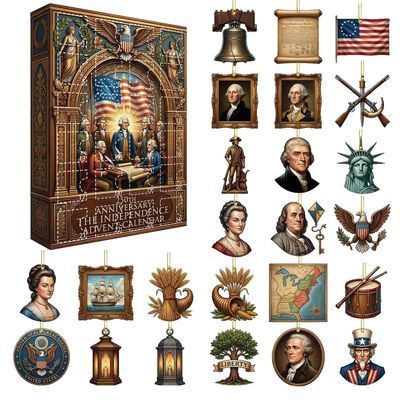 250th Independence Day Countdown Blind Box – Acrylic Pendant Home Decor