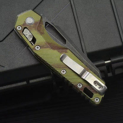 MT Aluminum Alloy M390MK Outdoor Dark Green Folding Knife