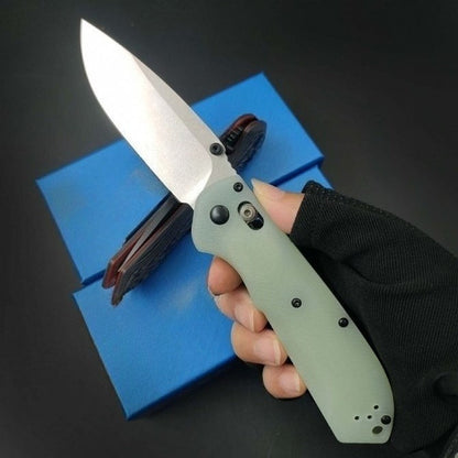 BM560 CPM-M4 Stonewashed Black Titanium-Plated Outdoor Folding Knife