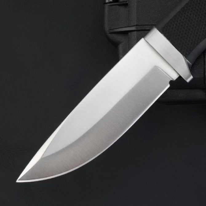 Powder Steel with Thermoplastic TPR Handle Outdoor Knife