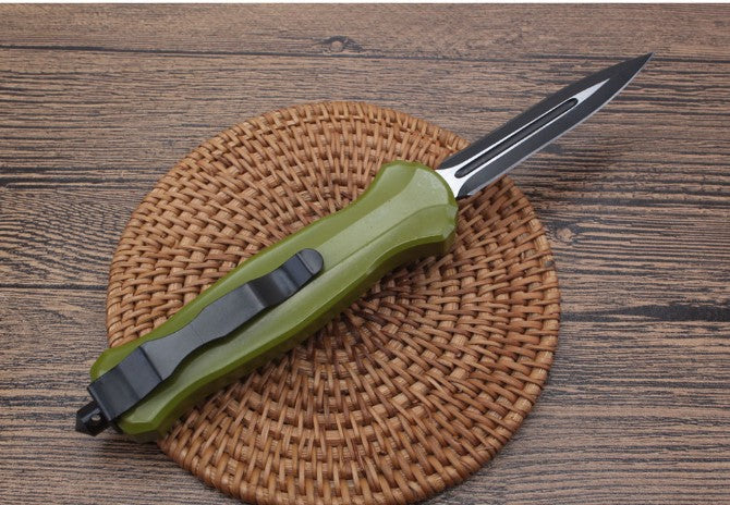 BM3300 Small Green Handle Aluminum Alloy Outdoor Portable Knife