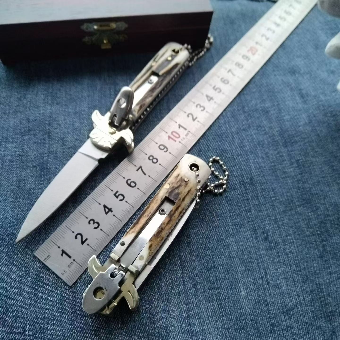 Small Deer Antler Handle D2 Outdoor Portable Knife