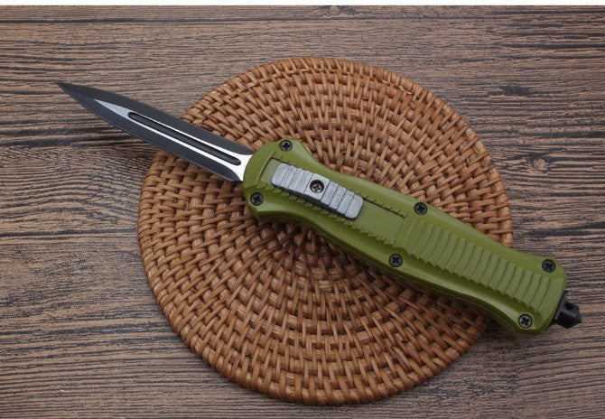 BM3300 Small Green Handle Aluminum Alloy Outdoor Portable Knife