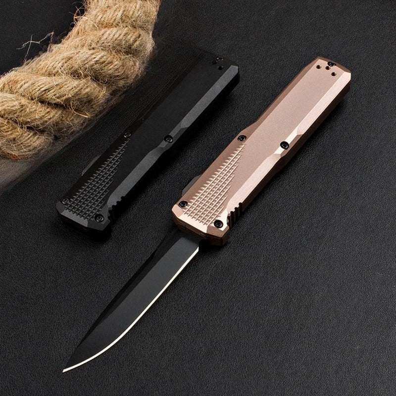 BM4600 T6 Aluminum Alloy Anodized Black Outdoor Portable Knife