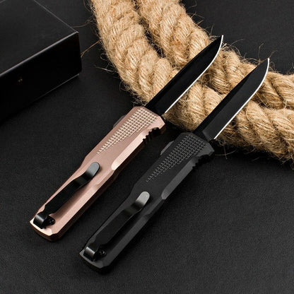BM4600 T6 Aluminum Alloy Anodized Black Outdoor Portable Knife