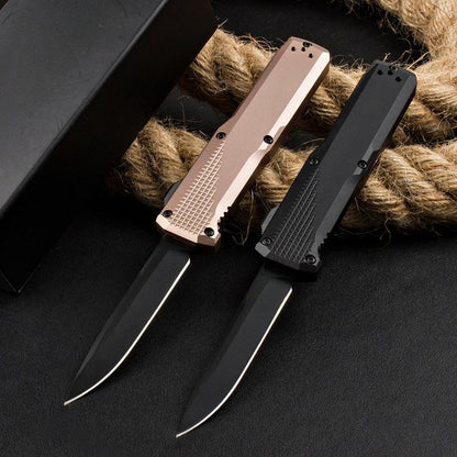 BM4600 T6 Aluminum Alloy Anodized Black Outdoor Portable Knife