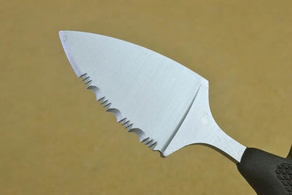 Rubber handle 440 sanding surface outdoor EDC Knife