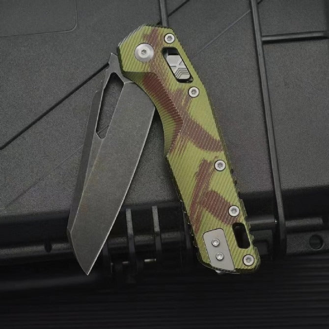 MT Aluminum Alloy M390MK Outdoor Dark Green Folding Knife