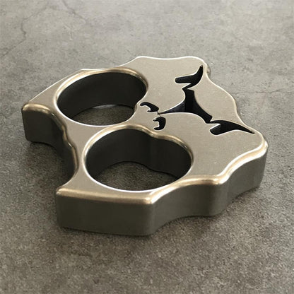 Dog Head Titanium Backpack Tool Two-hole Outdoor EDC Keychain Easy Carry
