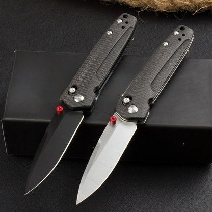 BM485 Carbon Fiber Handle D2 Outdoor Folding Knife