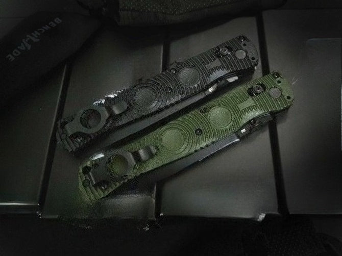 BM391 Nylon Fiberglass Plastic Handle D2 Steel Outdoor Folding Knife