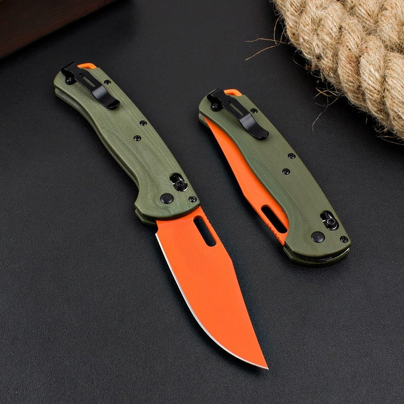 BM15535 Green G10 Handle Outdoor Folding Knife
