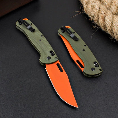 BM15535 Green G10 Handle Outdoor Folding Knife