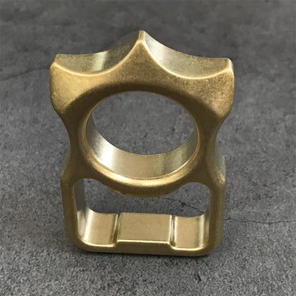 Stonewashed Brass Bottle Opening EDC Keychain Backpack EDC Tool