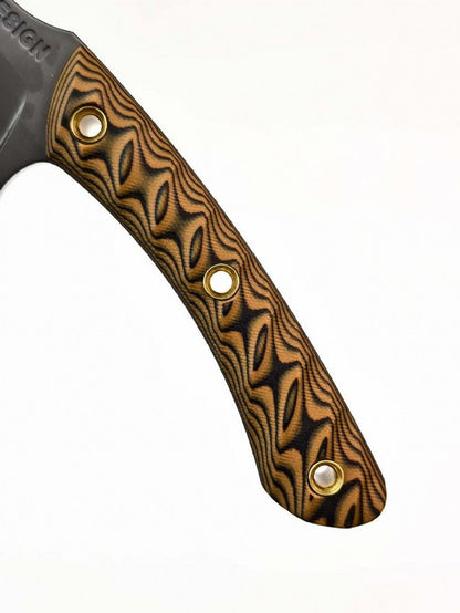 Mini Dual-tone G10 Titanium-plated USA-10 Steel Outdoor Knife