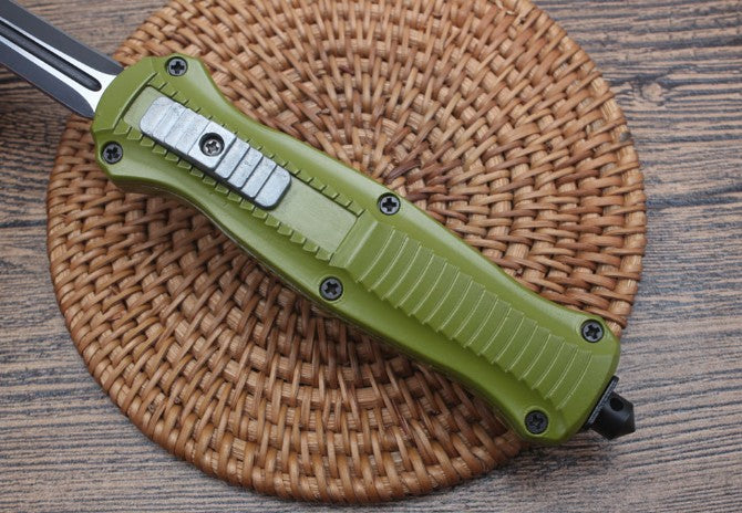 BM3300 Small Green Handle Aluminum Alloy Outdoor Portable Knife