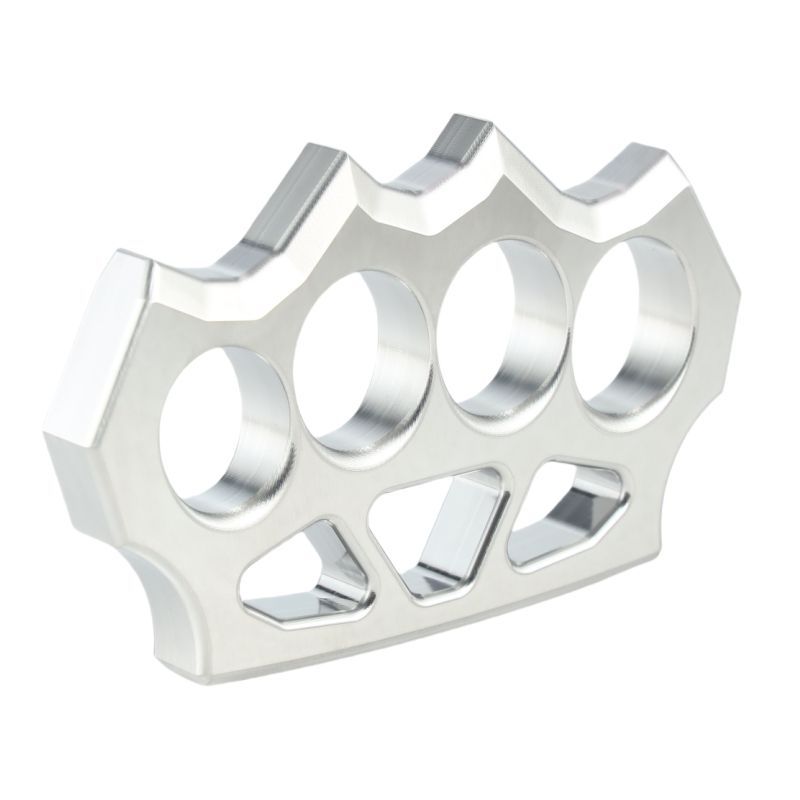 Studio three-quarter view of the grass shaped stainless steel duster on white background.