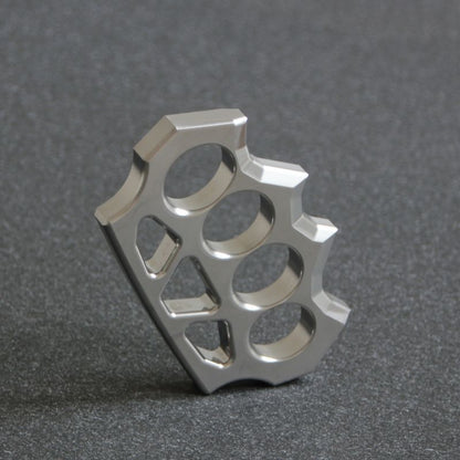 Standing profile view of the grass shaped stainless steel duster.
