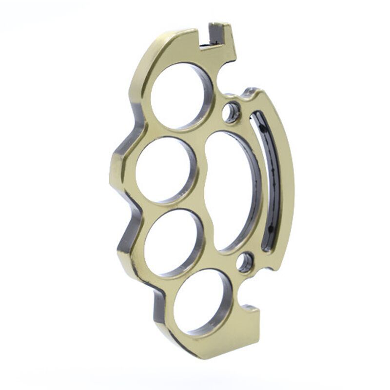 Knuckle grip section shown alone with four finger holes and the open fork mount on a white background