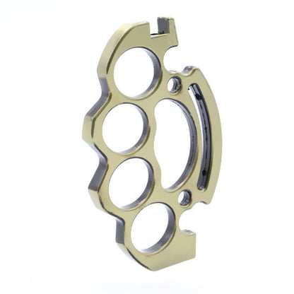 Knuckle grip section shown alone with four finger holes and the open fork mount on a white background